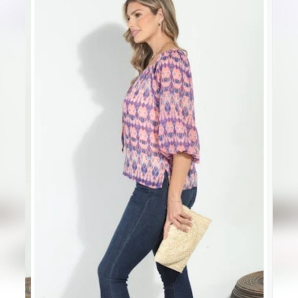 🇺🇸 Veronica M NWTs Chiffon Blouse - Picture 4 of 5